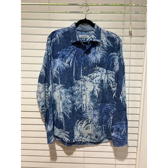 Tommy Bahama Linen Blend Button Up Shirt -‎ Size M - Picture 1 of 4